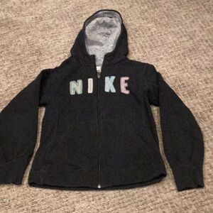 Nike black zip up hoodie